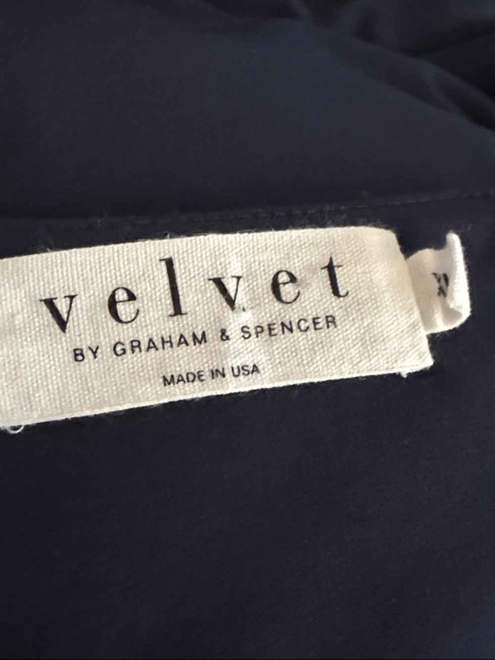 VELVET by Graham & Spencer Sleeveless Navy Blue Tie-Waist Midi Dress XL Casual - Picture 4 of 7